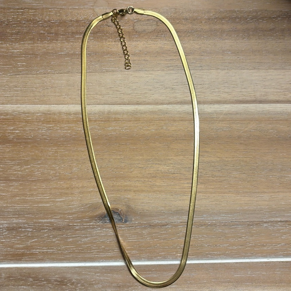 Gold necklace stack